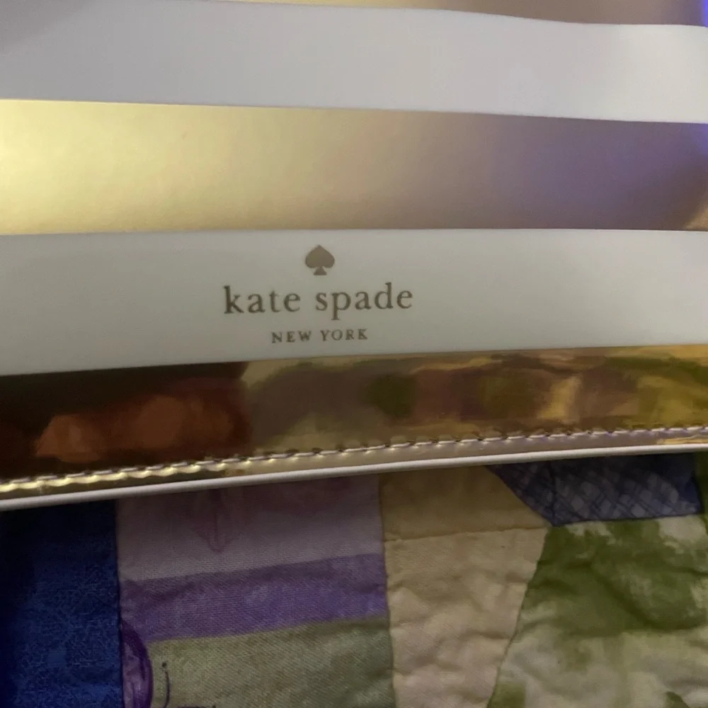 Kate Spade Gold and White Clutch - Picture 2 of 12